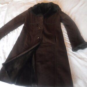 Larry Lavine Womens brown Winter coat Jacket womens Size X Small Pre Owned